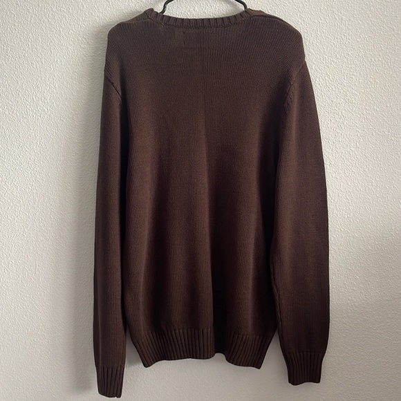 Chaps Crewneck Sweater 100% Cotton Size Medium - Picture 3 of 4